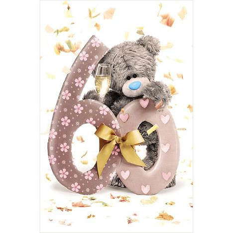 60th Birthday Photo Finish Me to You Bear Birthday Card